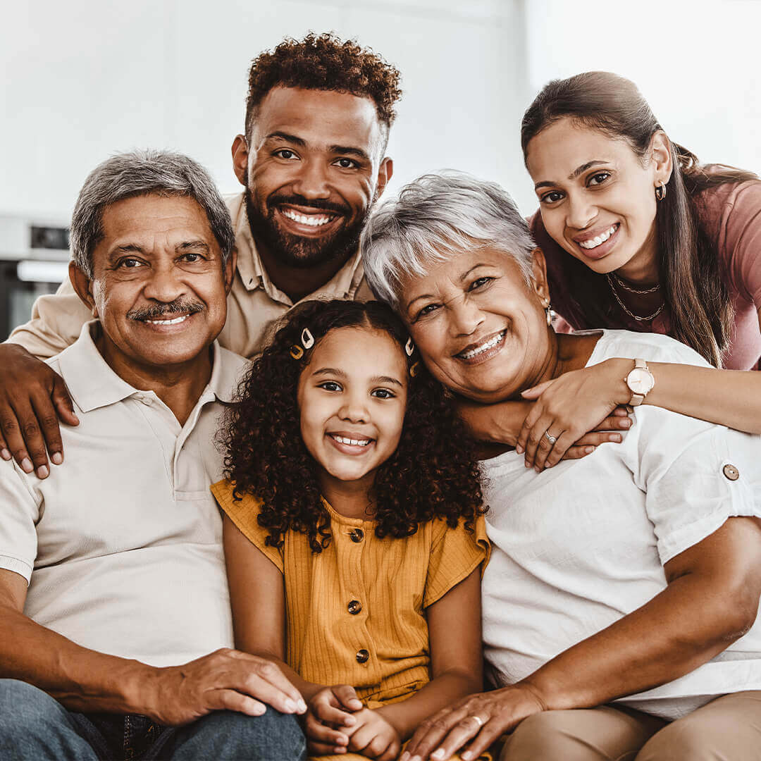 Multi-generational family together